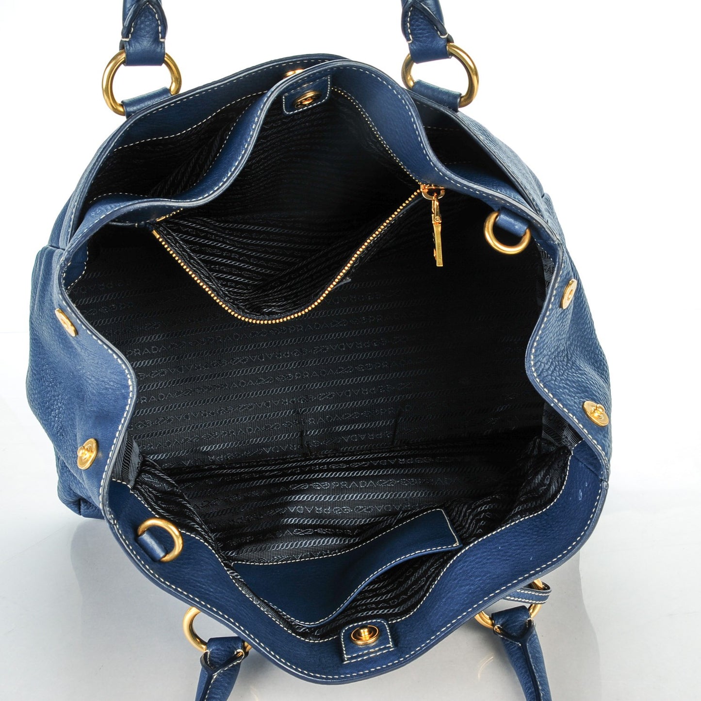 Vitello Daino Tote Bluette
