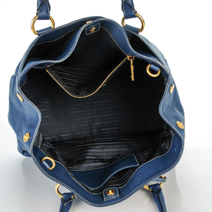 Prada Vitello Daino Tote Bluette 5 of 7