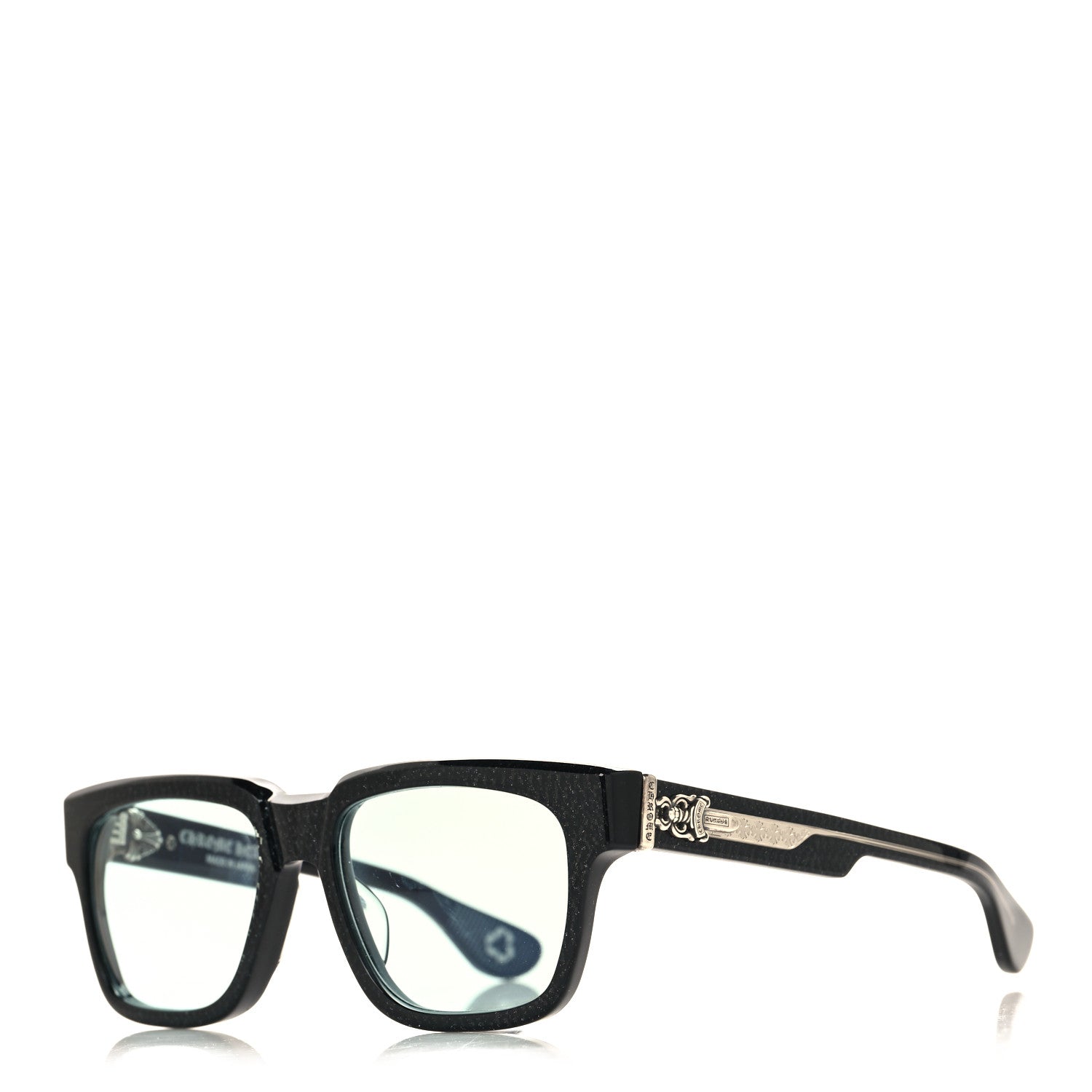 Chrome Hearts Mist Blue Box Officer Sunglasses Black 1 of 7