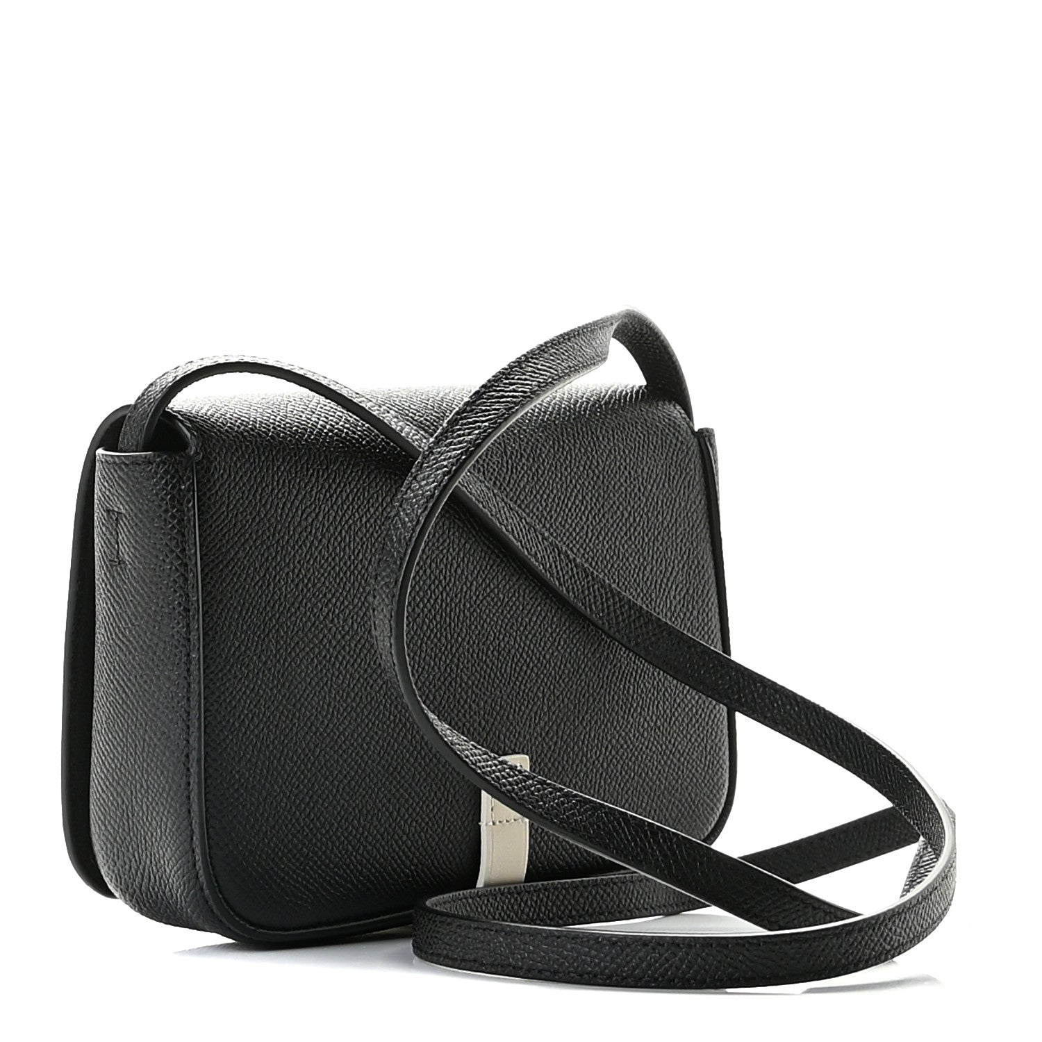 Celine Grained Calfskin Strap Clutch Black 3 of 10