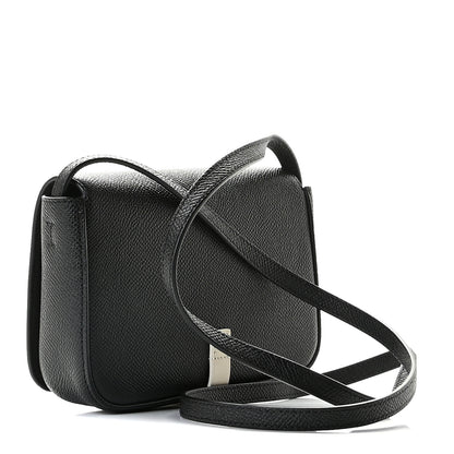 Celine Grained Calfskin Strap Clutch Black 3 of 10