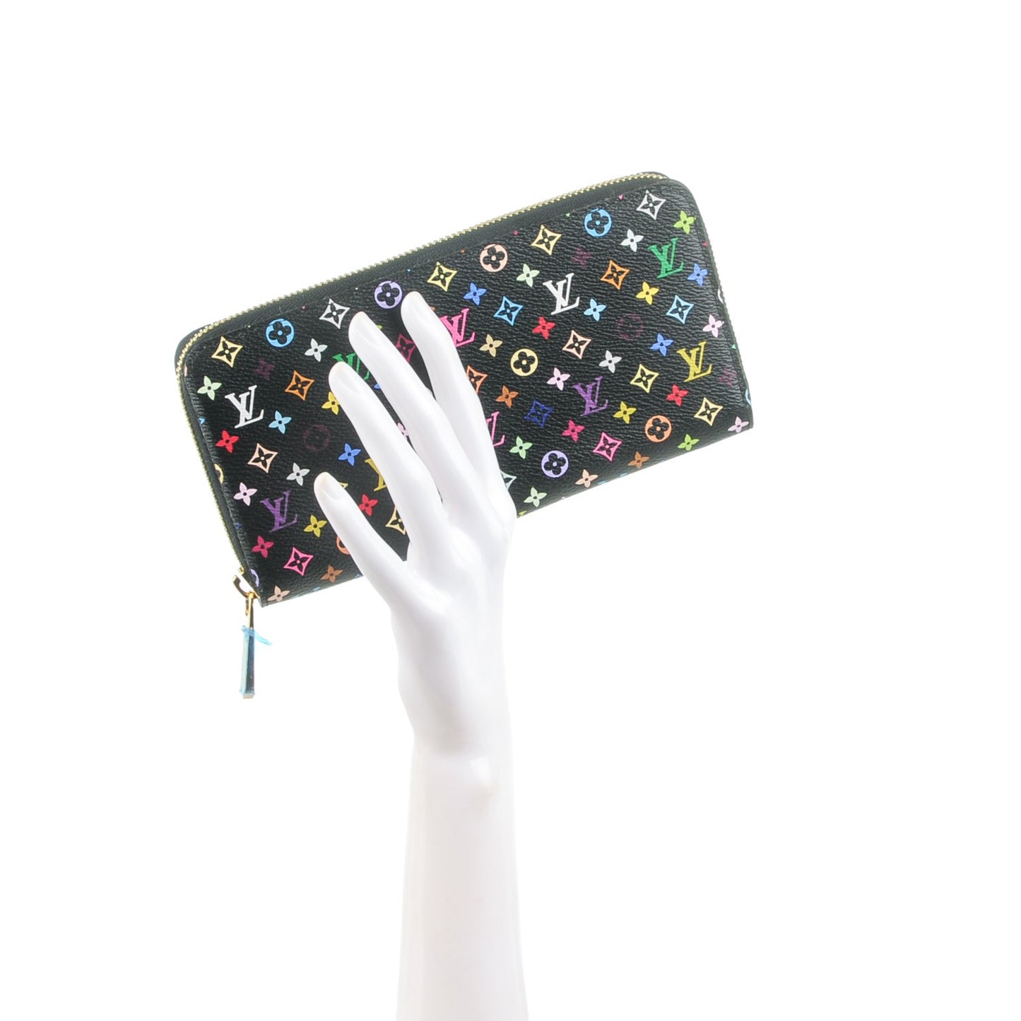 Monogram Multicolor Zippy Wallet Black Violet