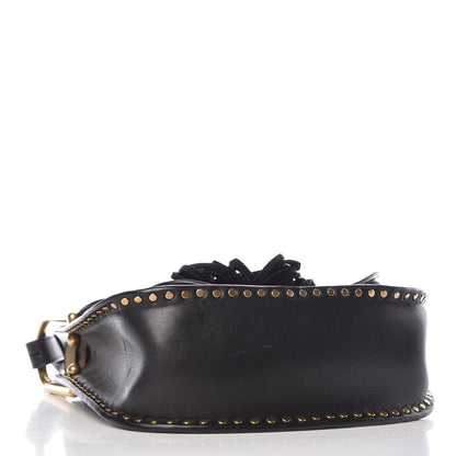 Chloe Calfskin Braided Small Hudson Shoulder Bag Black 4 of 12