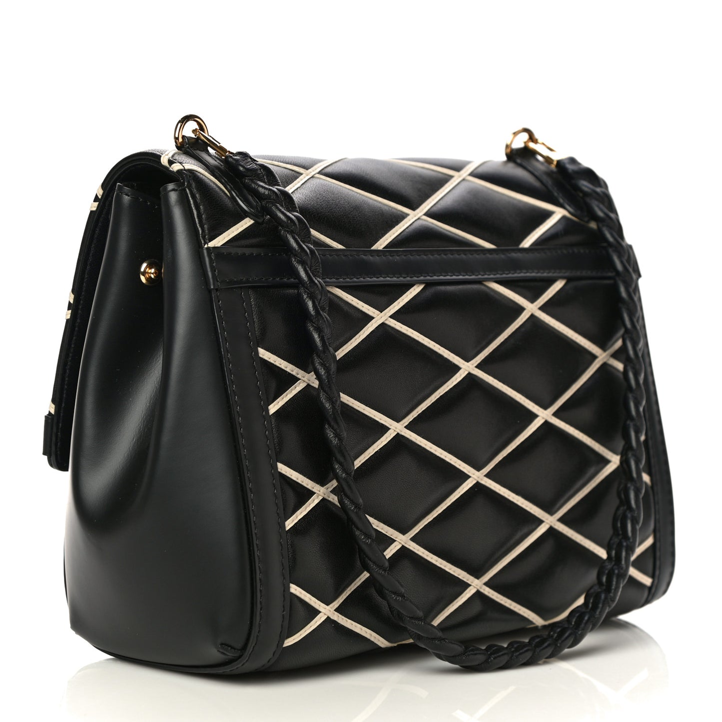Lambskin Malletage Pochette Flap Black