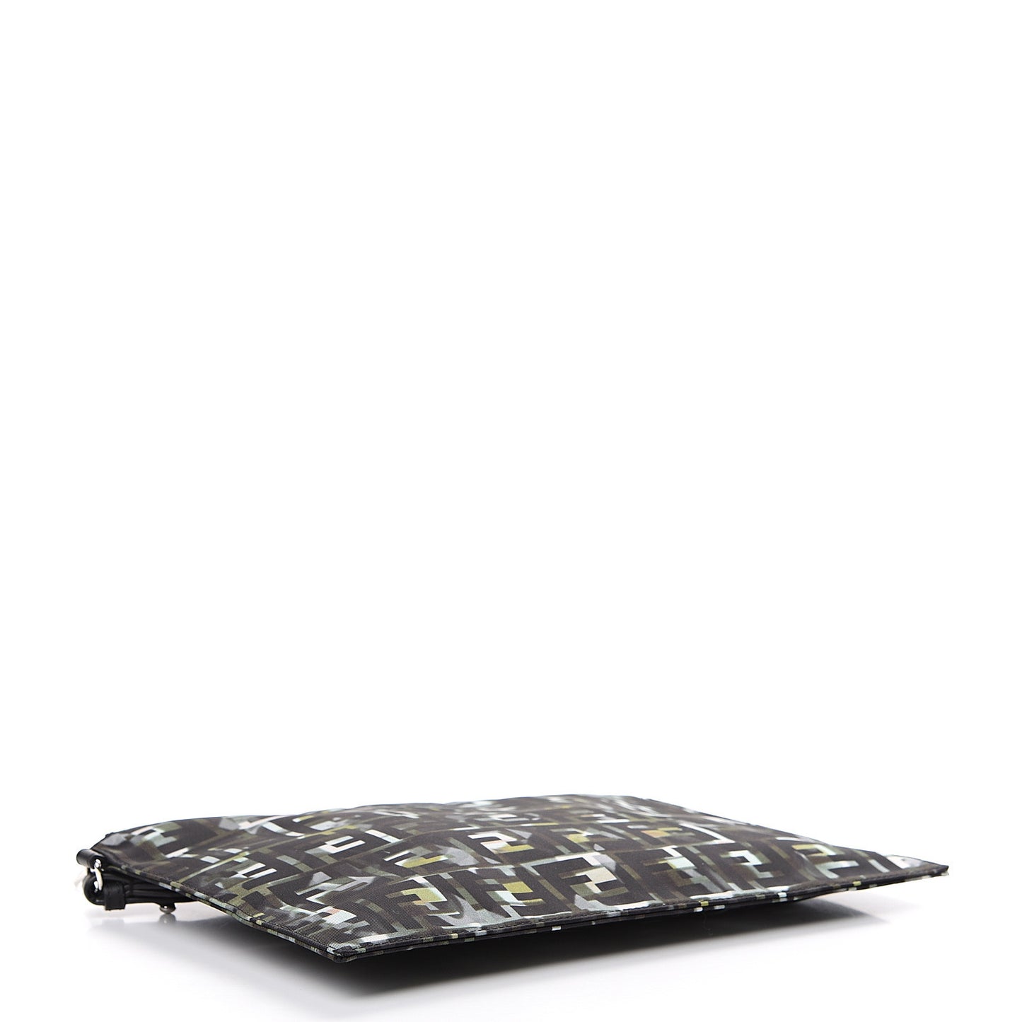 Nylon CamouFF Large Flat Pouch Black Multicolor
