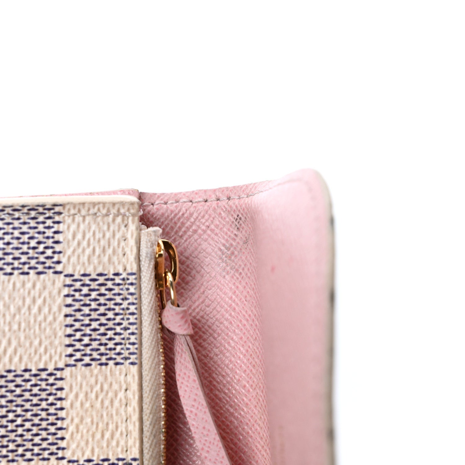 Louis Vuitton Damier Azur Rosalie Coin Purse Rose Ballerine 10 of 10