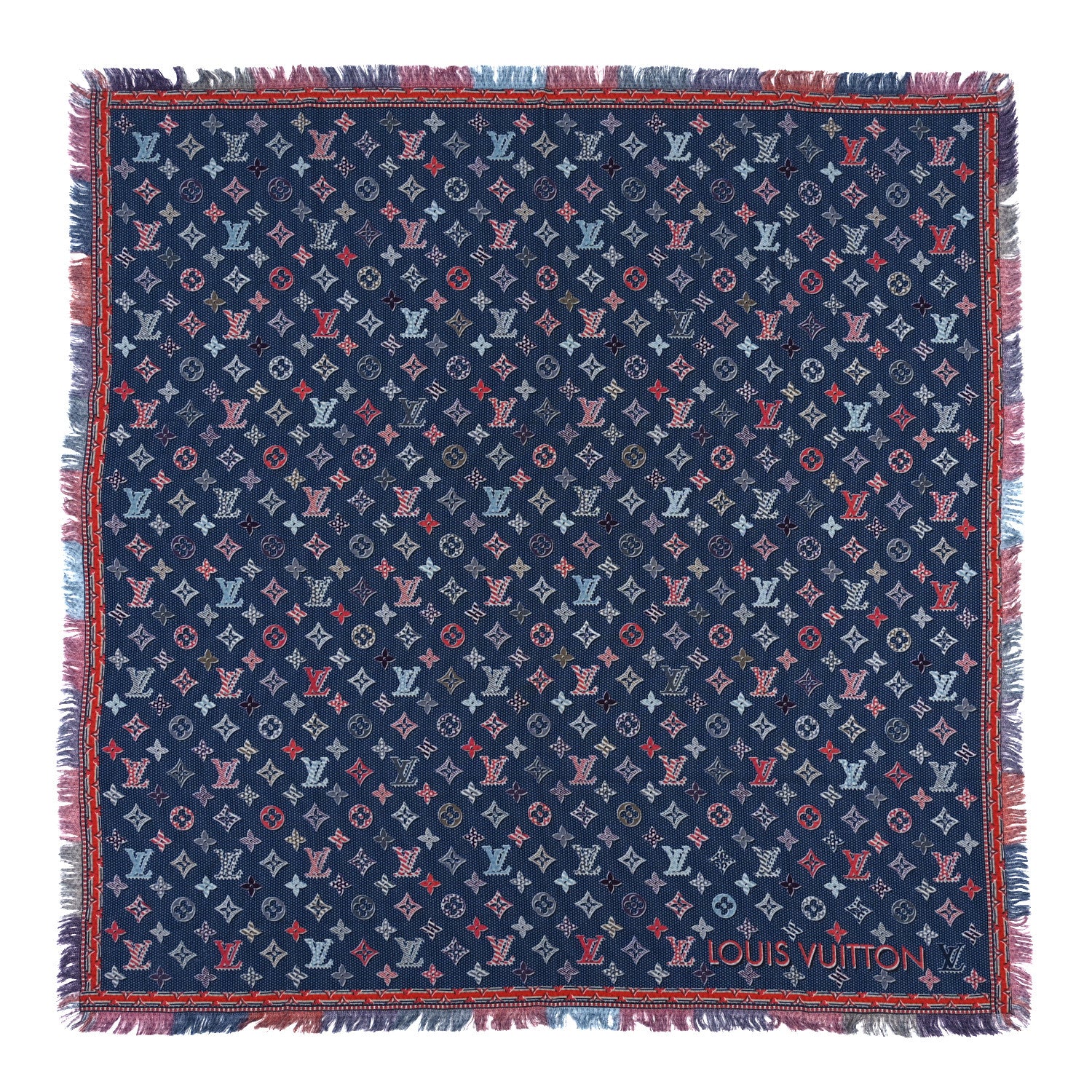 Louis Vuitton Wool Pop Monogram Shawl Multicolor 1 of 3