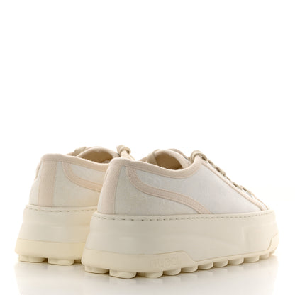 Gucci GG Monogram Womens 1977 Tennis Platform 52mm Sneakers 37 Great White Mystic White 4 of 8