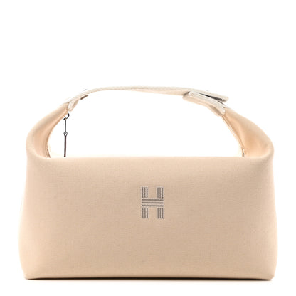 Hermes Canvas Large Bride-A-Brac Pouch Natural 1 of 9