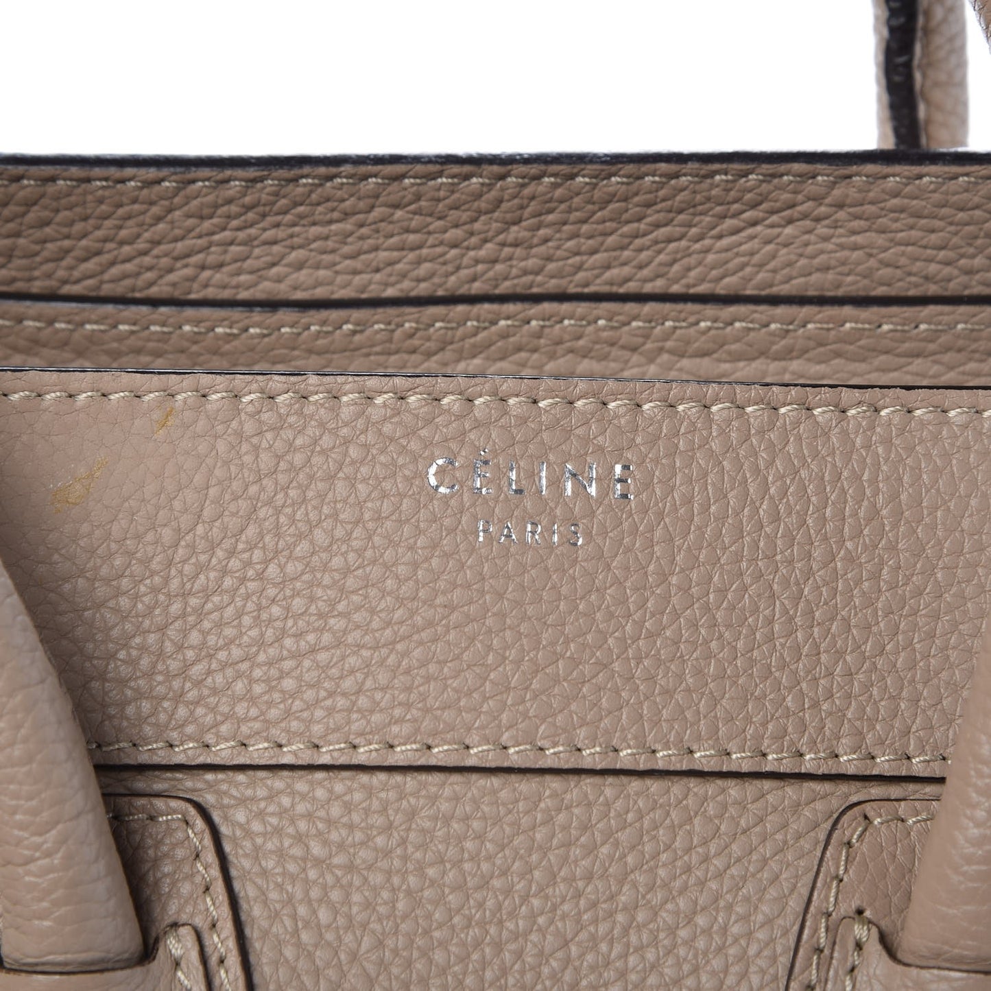 Drummed Calfskin Micro Luggage Dune