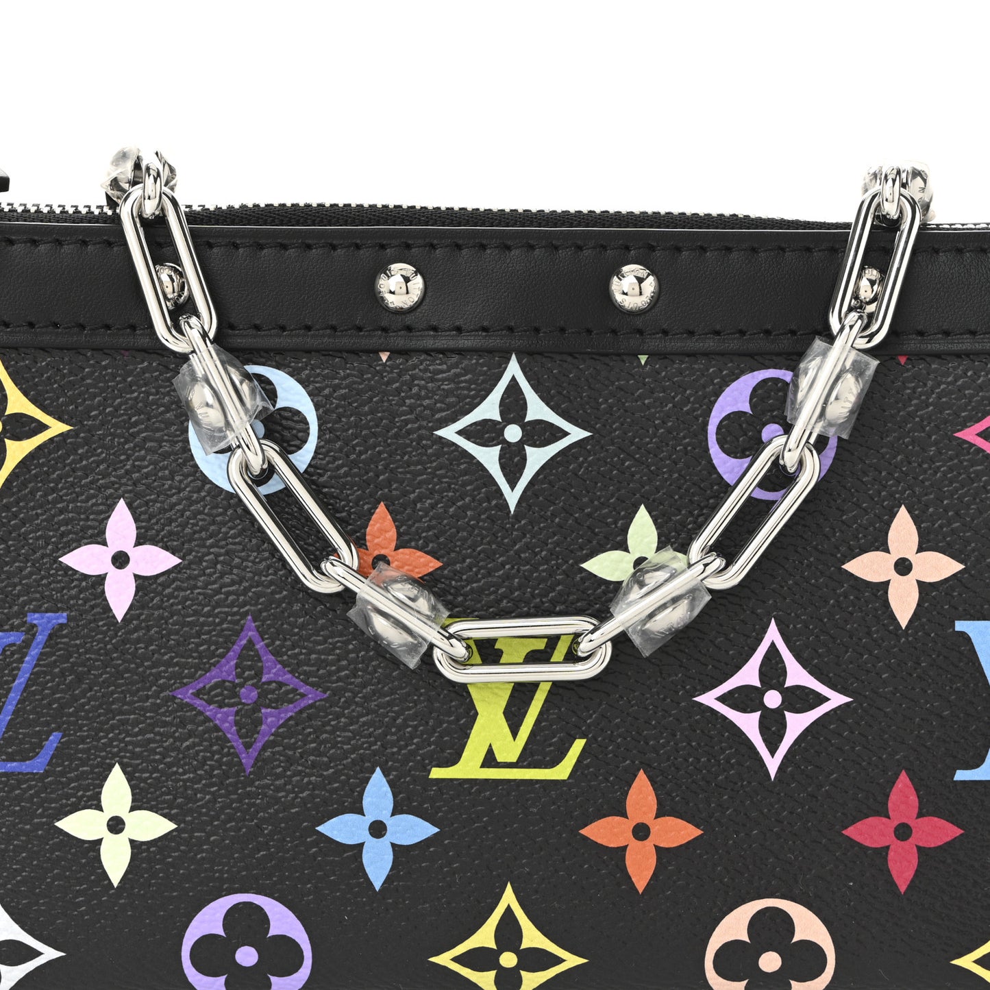 LV X TM Monogram Multicolor Pochette Accessories Black