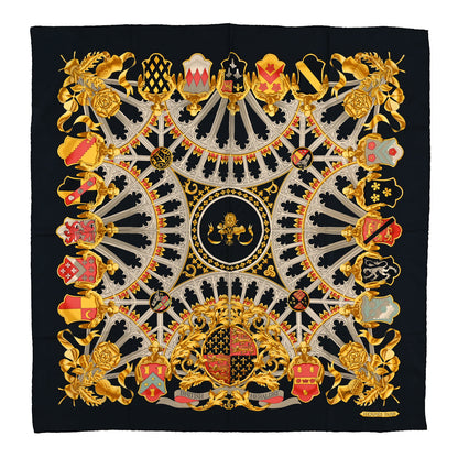 Hermes Silk British Heraldry Scarf 90 1 of 4