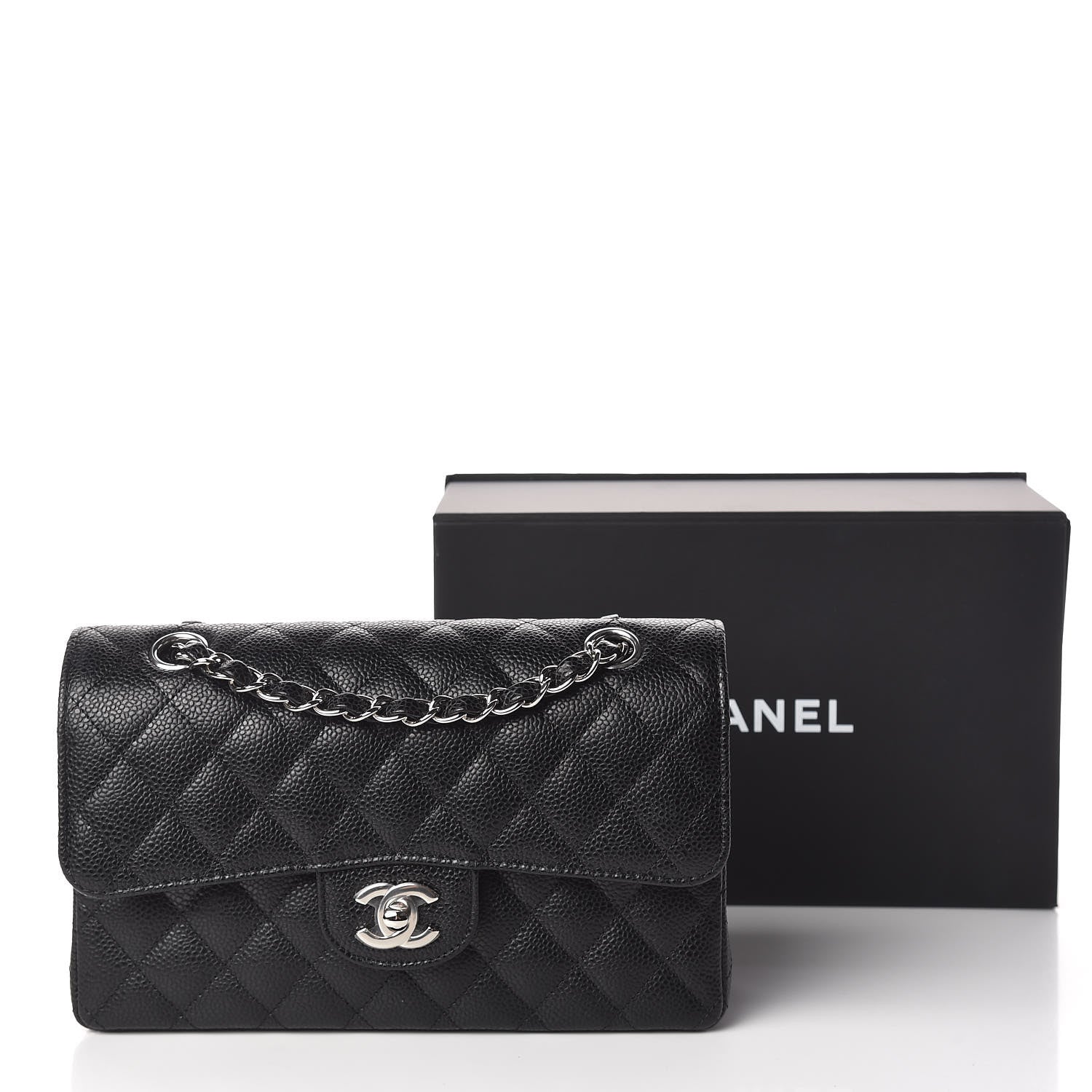 Chanel Caviar Quilted Small Double Flap Black 11 of 11