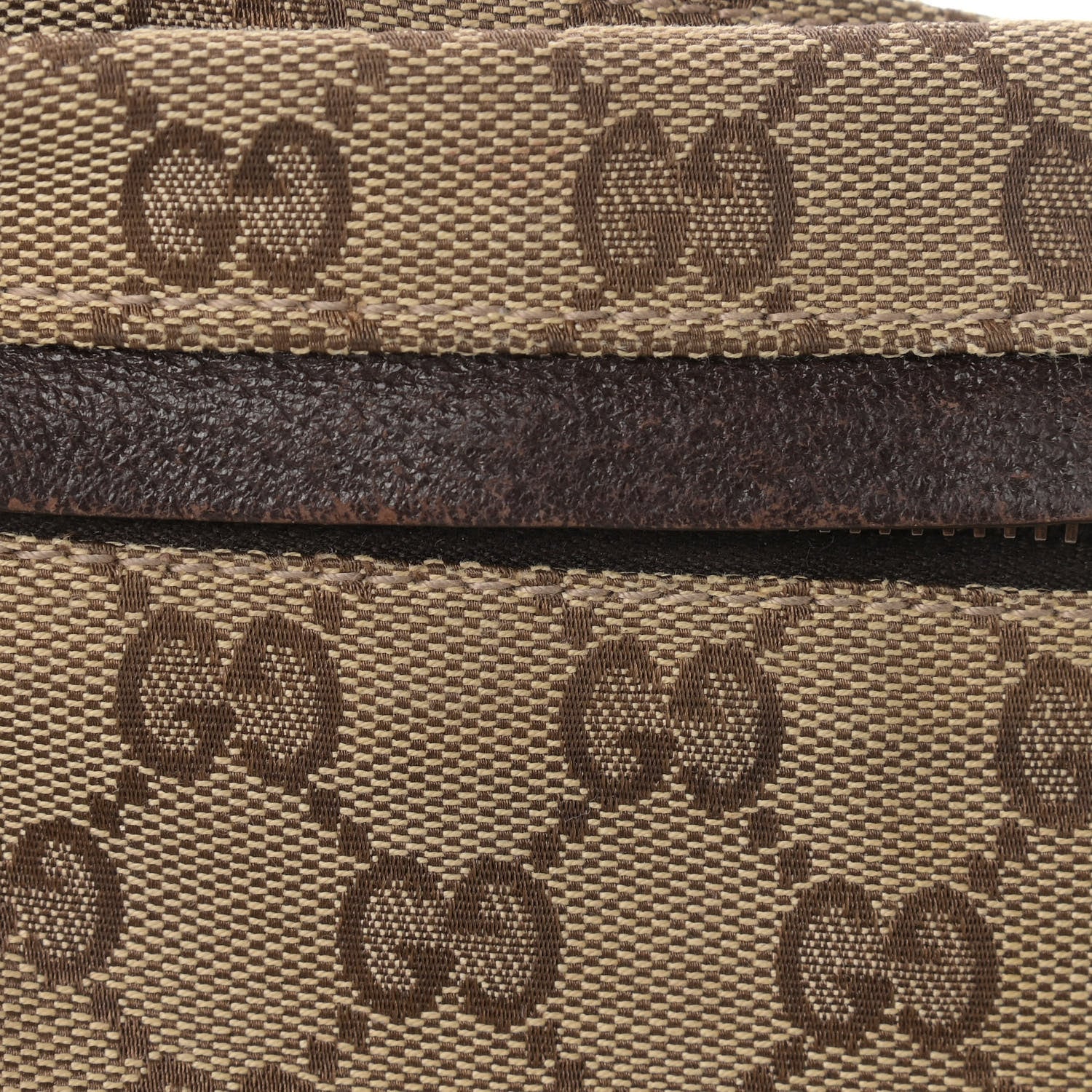 Gucci GG Monogram Double Pocket Belt Bag Dark Brown 10 of 11