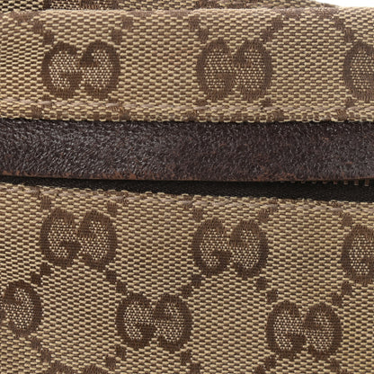 Gucci GG Monogram Double Pocket Belt Bag Dark Brown 10 of 11