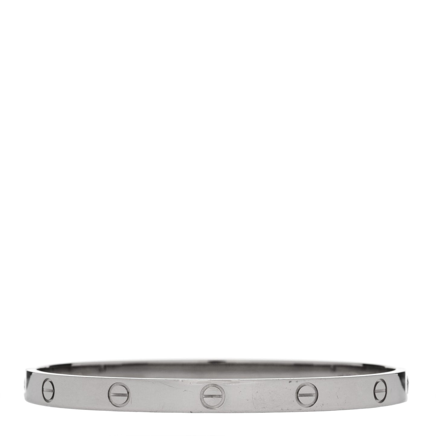 18K White Gold LOVE Bracelet 20