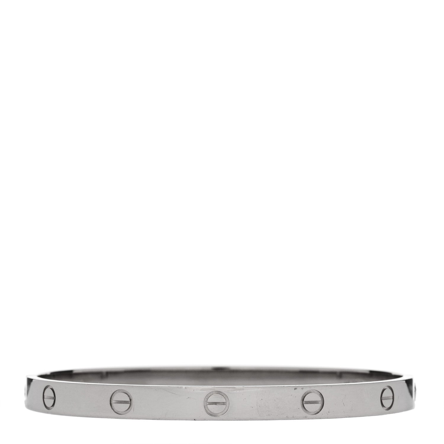 Cartier 18K White Gold LOVE Bracelet 20 2 of 8
