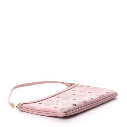 MCM Visetos Liz Shopper Tote Pouch Light Pink 4 of 8