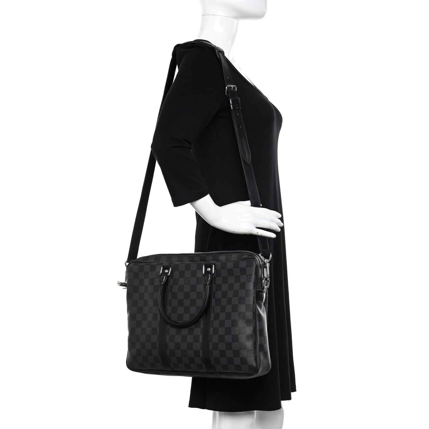 Damier Graphite Porte Documents Voyage PM