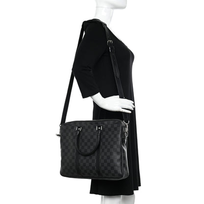 Louis Vuitton Damier Graphite Porte Documents Voyage PM 2 of 17