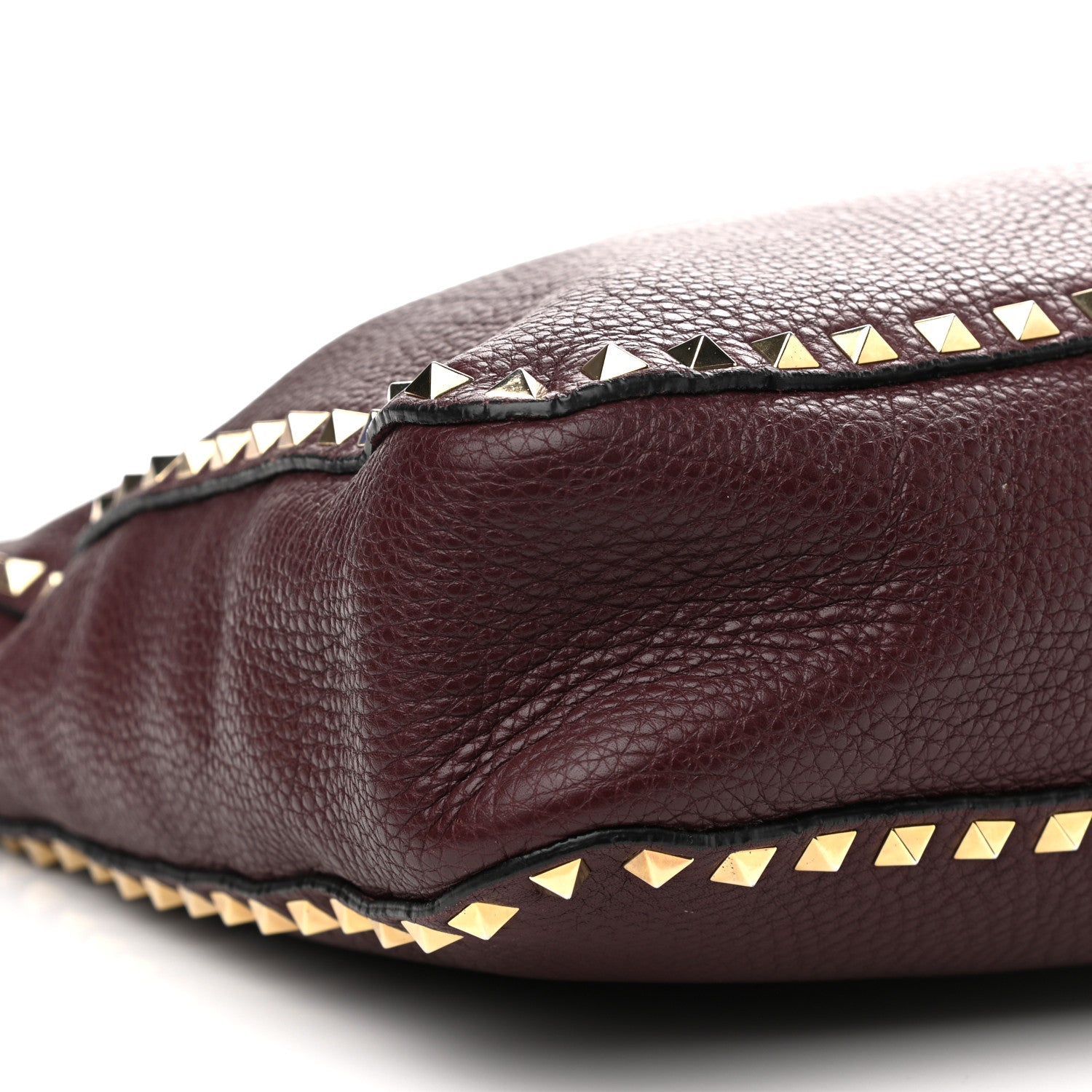 Valentino Garavani Pebbled Calfskin Large Rockstud Flip-Lock Messenger Bag Vinaccia 9 of 13