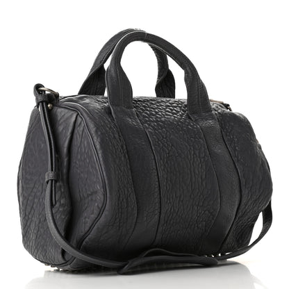 Alexander Wang Pebbled Lambskin Rocco Tundra Silver Hardware 3 of 8