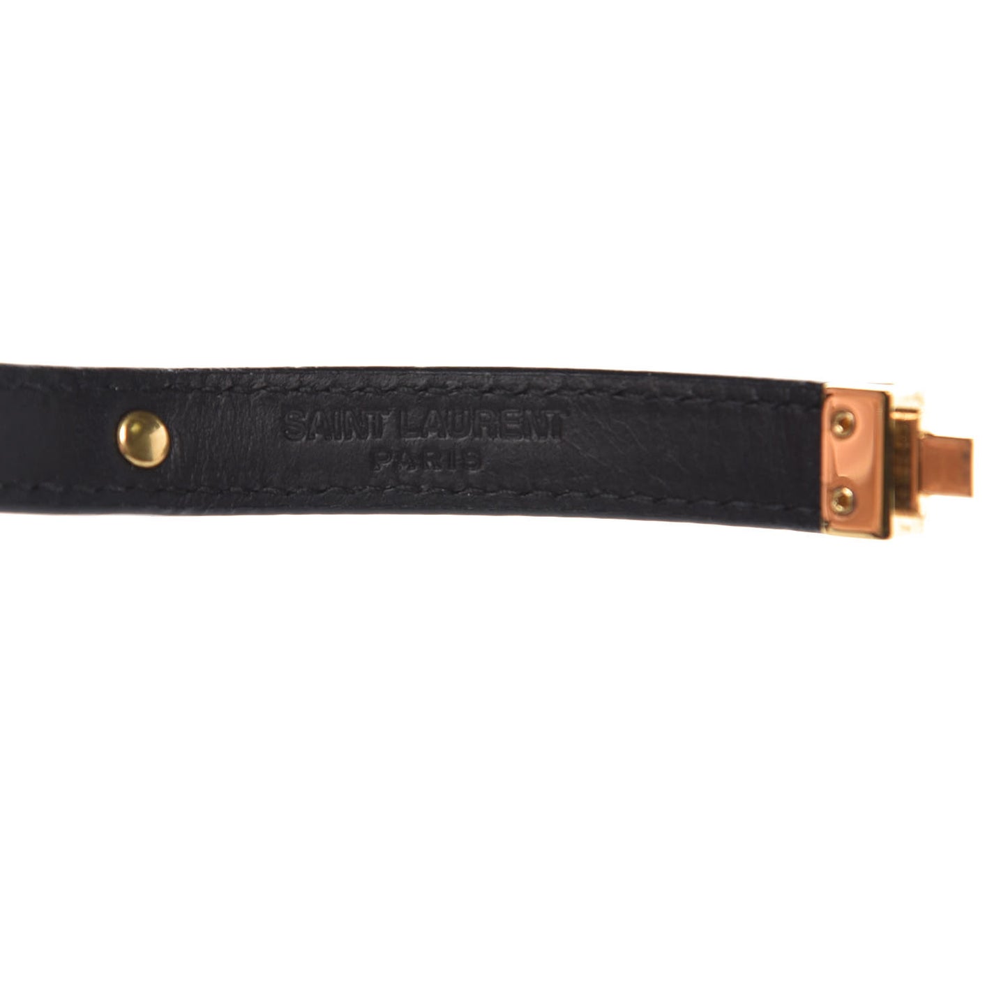 Calfskin 3 Clous Bracelet Black