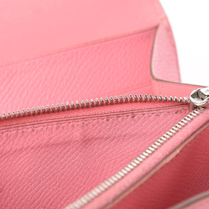 Hermes Epsom Constance Short Wallet Rose Confetti 12 of 24