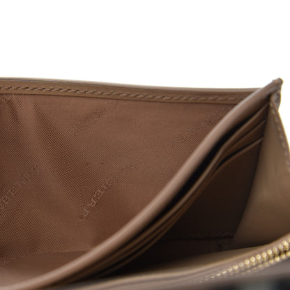 Burberry Haymarket Check Henley Wallet On Chain Mid Camel 10 of 10