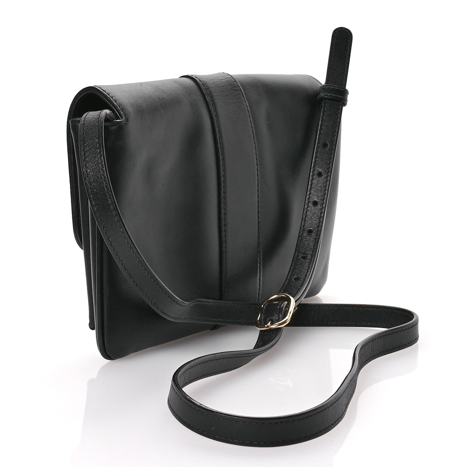 Gucci Vitello Palmellato Lux Small Arli Flap Shoulder Bag Black 3 of 13