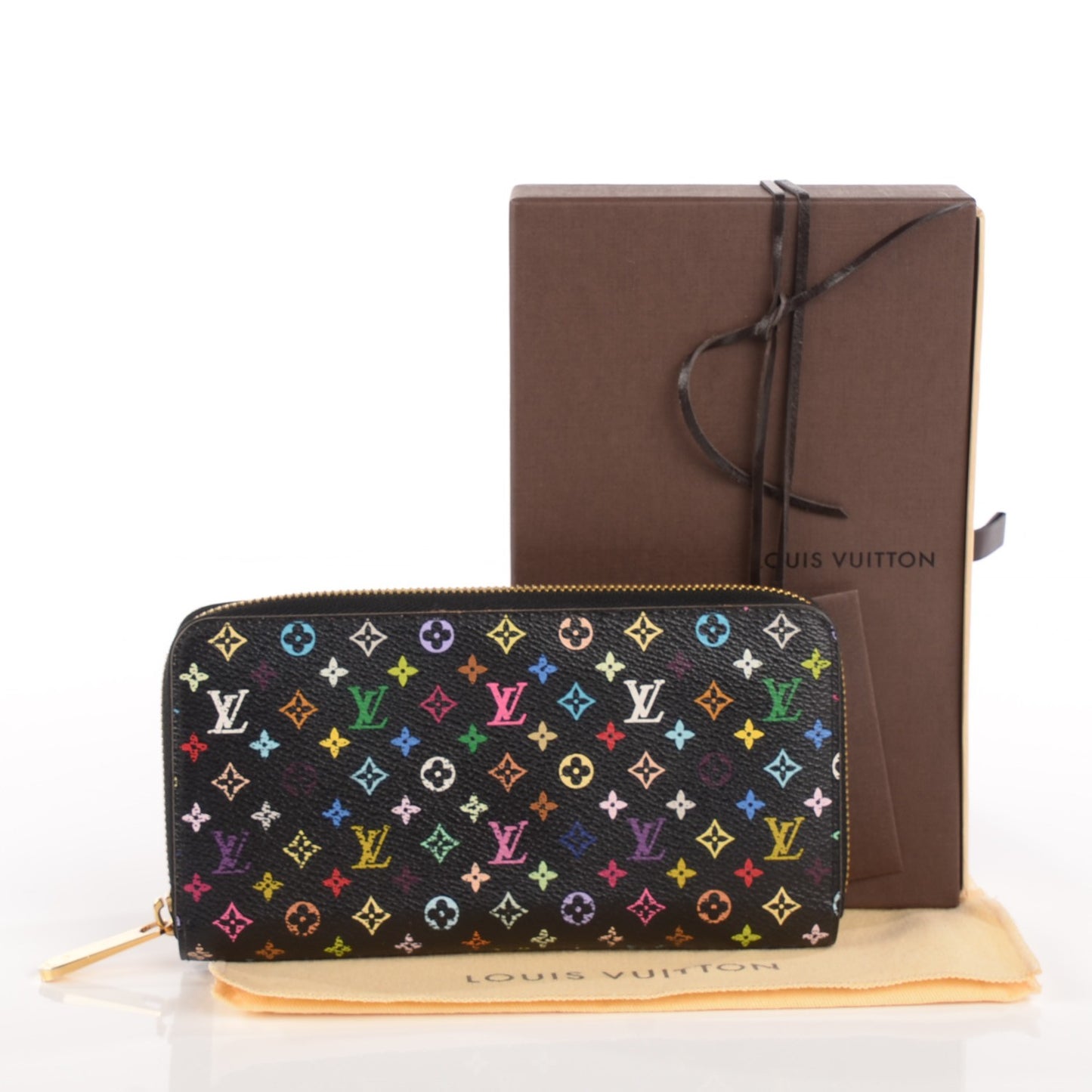 Monogram Multicolor Zippy Wallet Black Grenade