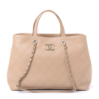 Chanel Calfskin Large Serial Shopper Tote Beige 1 of 11