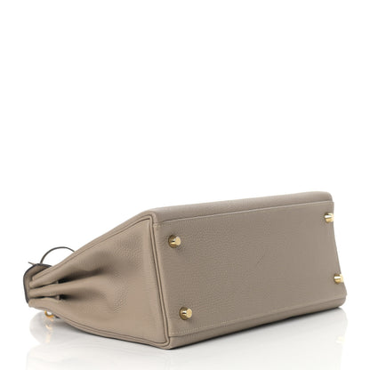 Hermes Togo Kelly Retourne 28 Gris Tourterelle 4 of 18