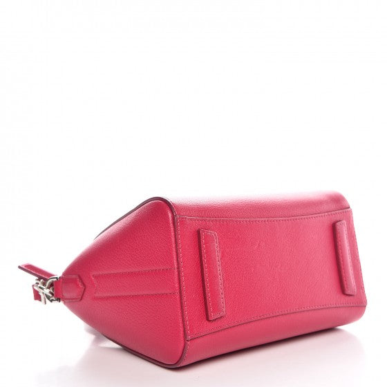 Sugar Goatskin Mini Antigona Magenta