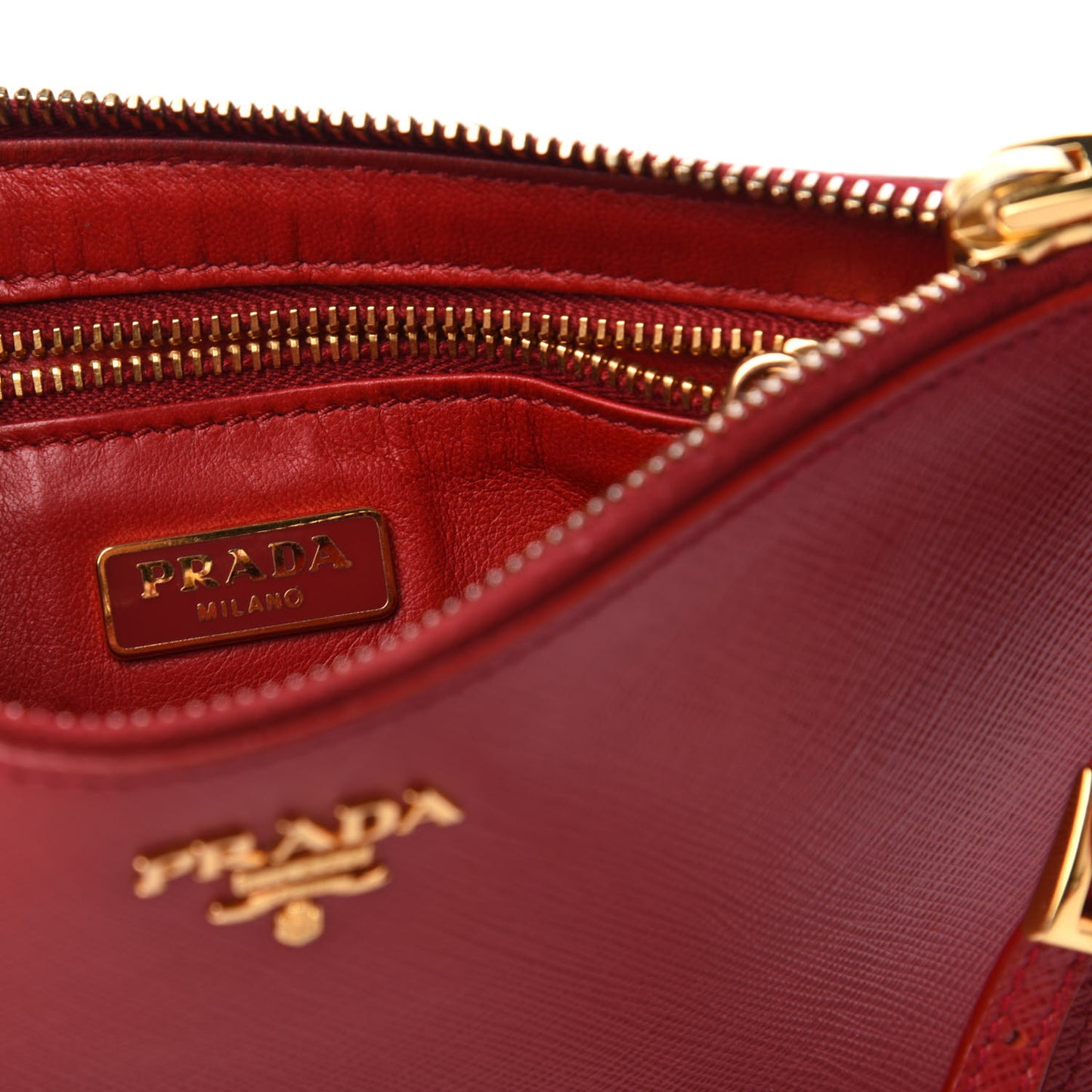 Saffiano Clutch Wristlet Fuoco
