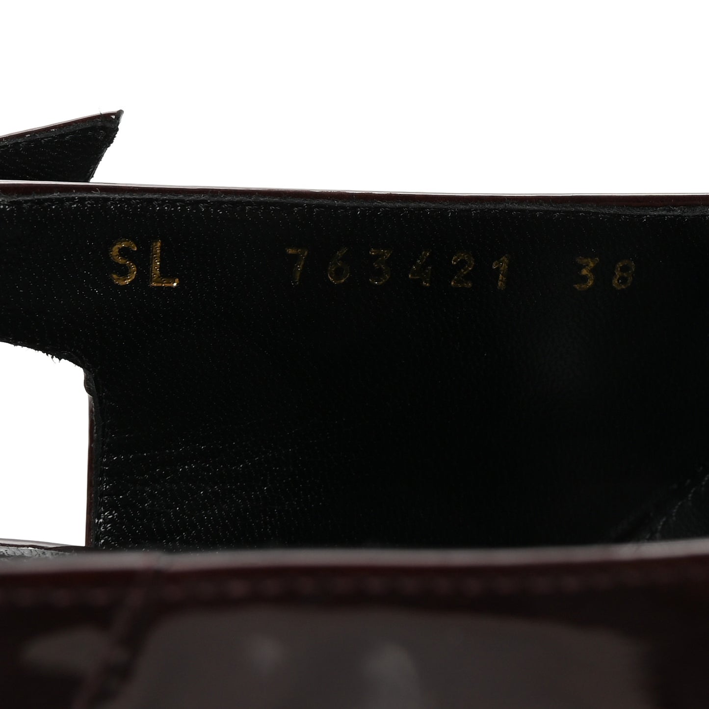Vernice Gloss Lee 110 Slingback Pumps 38 Marron Glacé