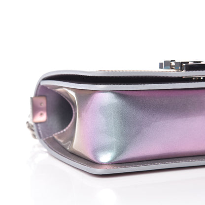 Chanel Iridescent Patent Calfskin PVC Quilted Small Boy Flap Light Purple 5 of 10
