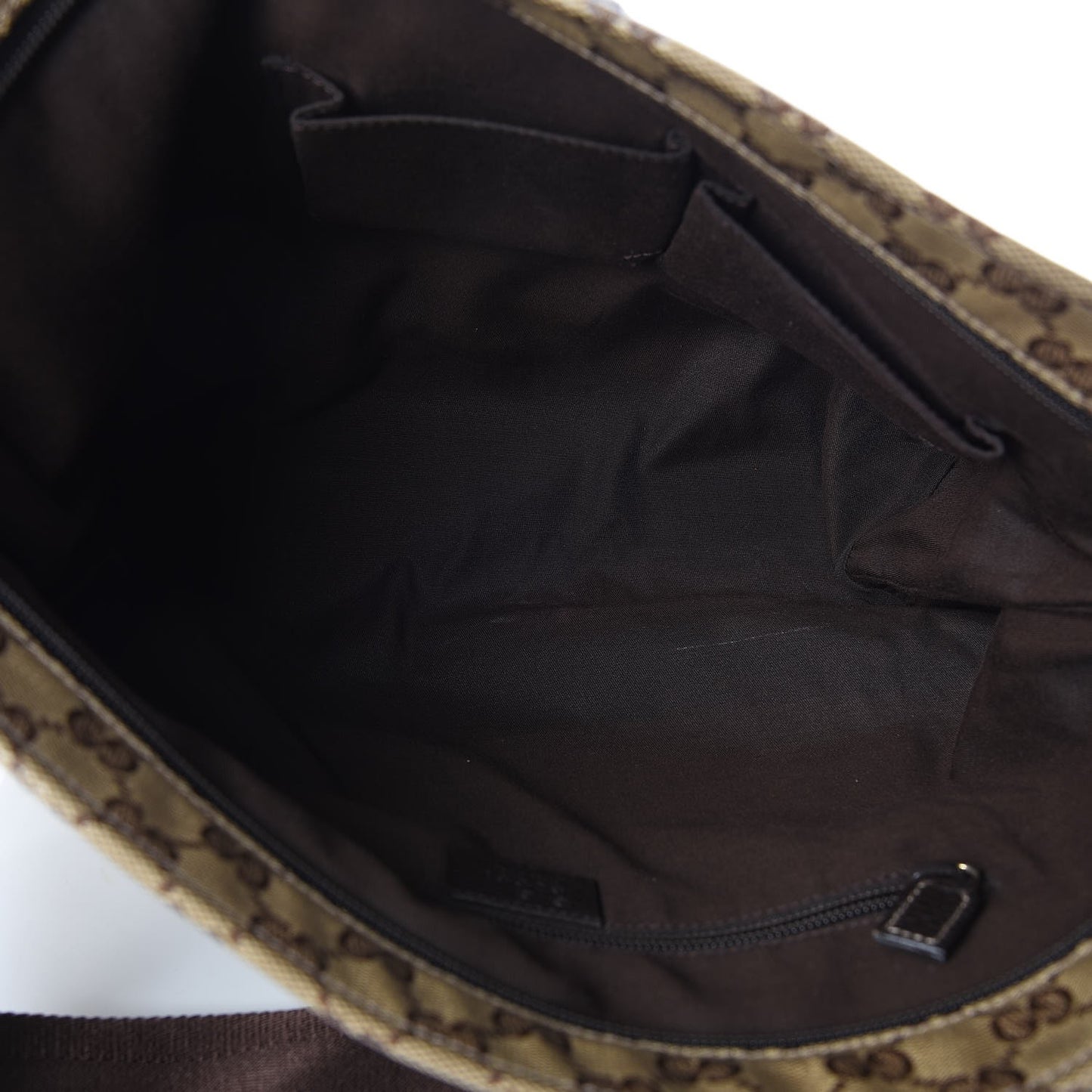 Crystal Monogram Large Flat Messenger Bag Dark Brown