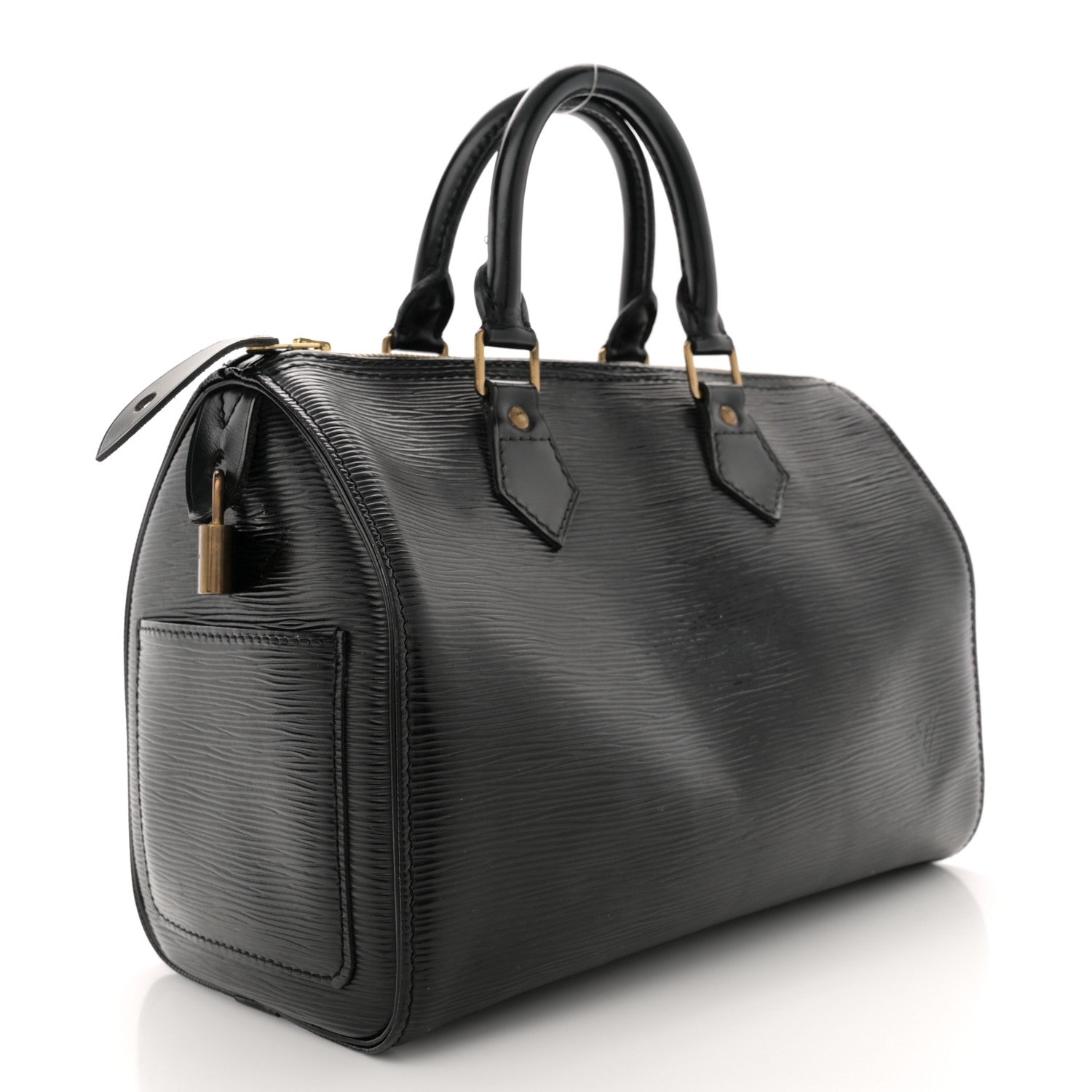 Louis Vuitton Epi Speedy 25 Black 3 of 15