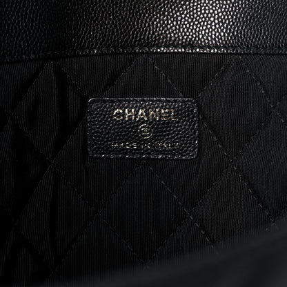 Chanel Caviar Quilted Large Golden Class Pouch Black 6 of 11