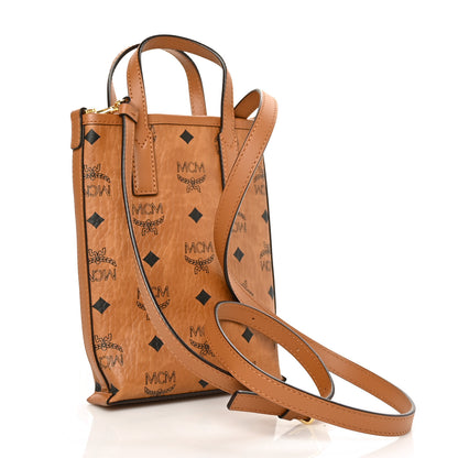 MCM Visetos X-Mini Aren Tote Cognac 3 of 7