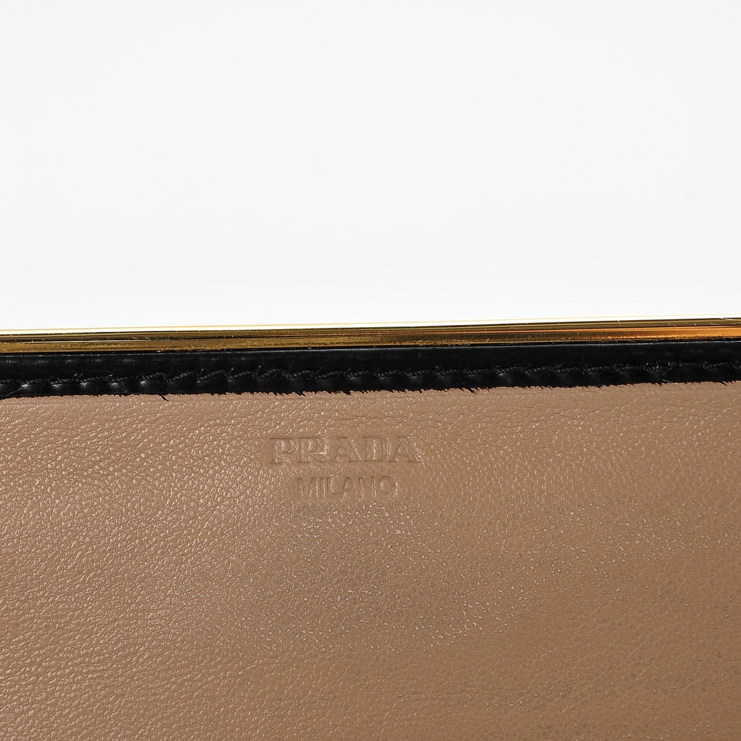 Spazzolato Metal Bar Flap Wallet Nero Black