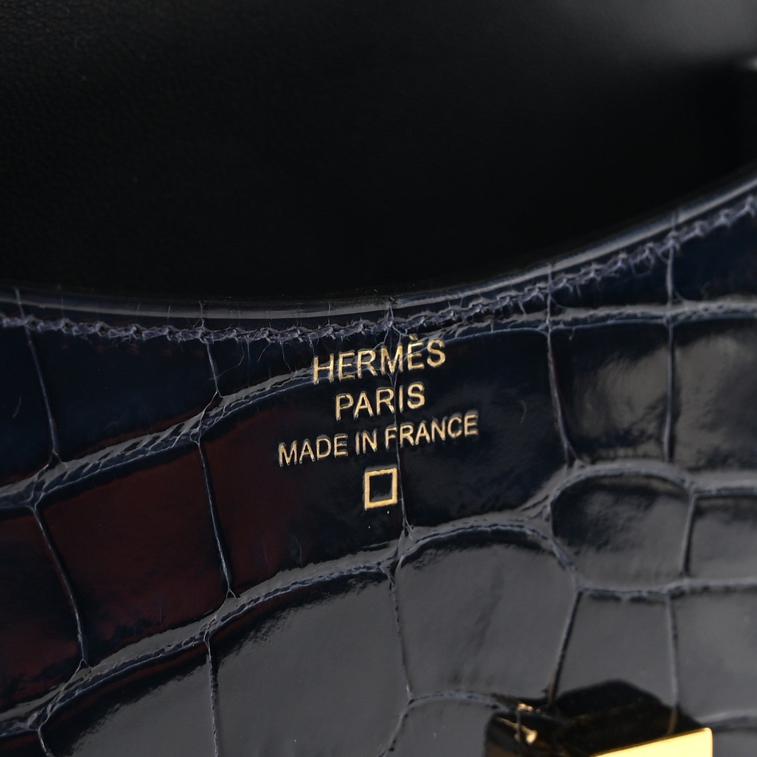 Hermes Shiny Alligator Constance Slim Wallet Bleu Abysse 6 of 7