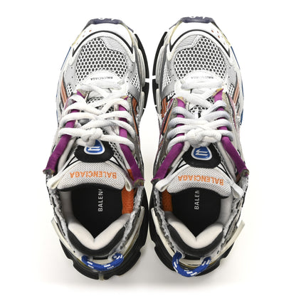 Balenciaga Mesh Rubber Distressed Runner Sneakers 40 Multicolor 2 of 9