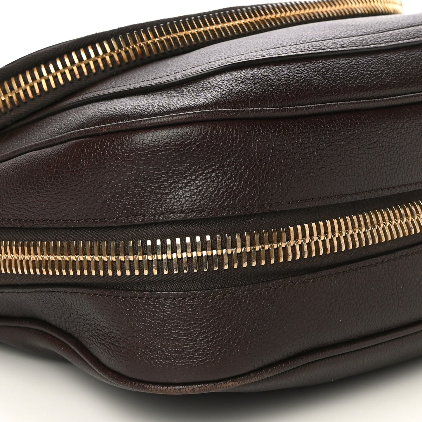 Pebbled Calfskin Large Jennifer Dark Brown
