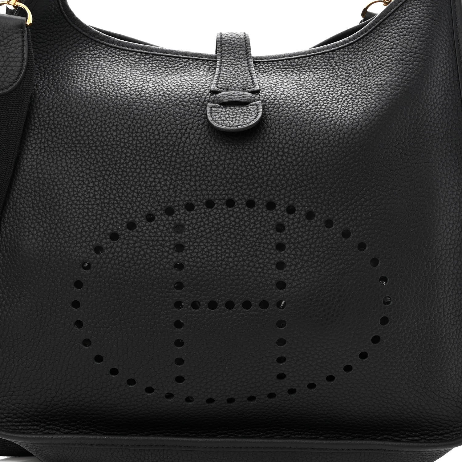 Hermes Taurillon Clemence Evelyne III GM Black 8 of 10