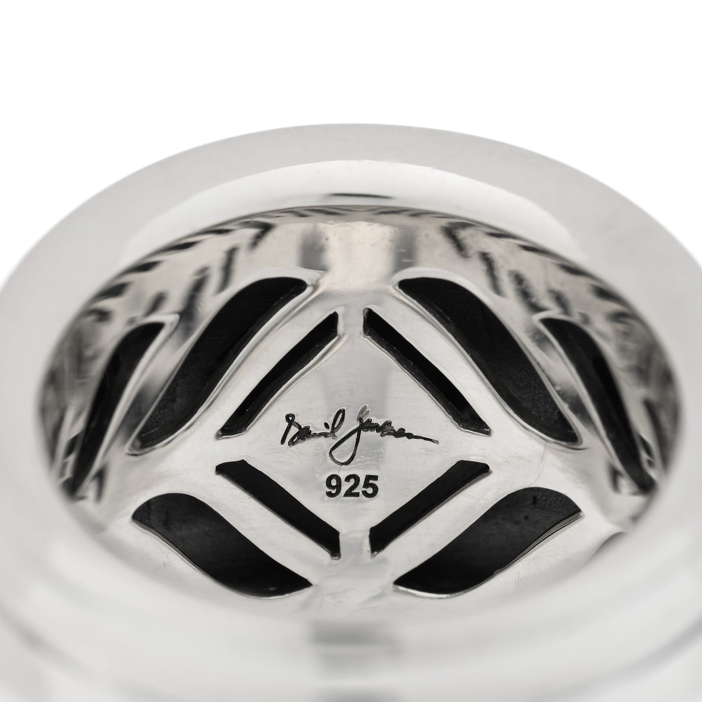 Sterling Silver Modern Renaissance Wide Ring 58 8.25