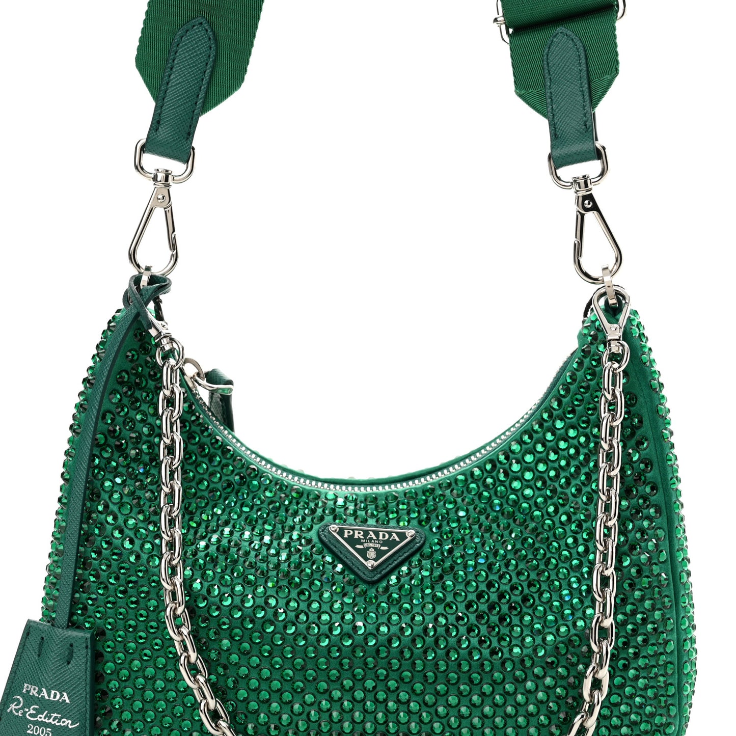 Satin Crystal Re-Edition 2005 Shoulder Bag Mango