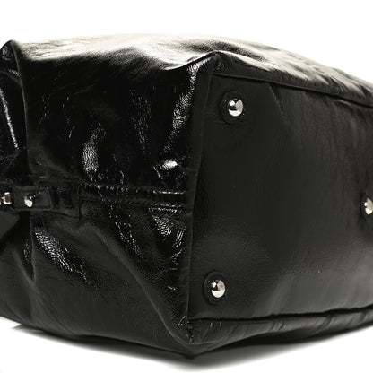 Saint Laurent Textured Patent Medium Easy Y Bag Black 10 of 15