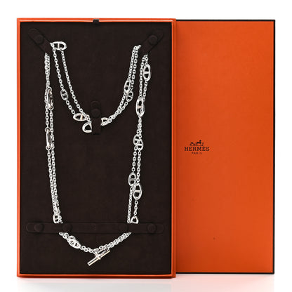Hermes Sterling Silver Farandole Necklace 160 6 of 6